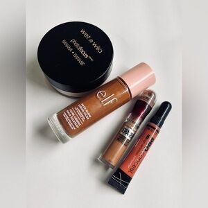 Lot of Swatched Warm Tone Tan Makeup